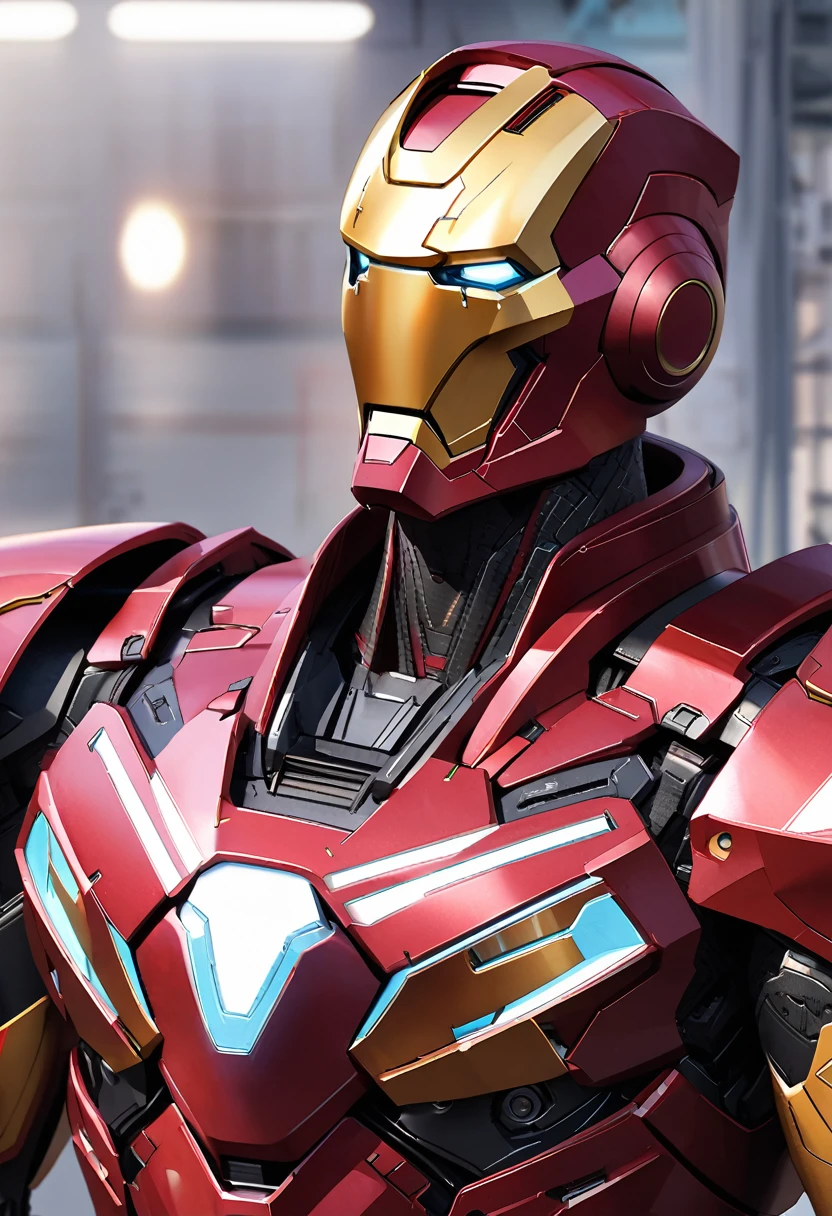 Iron Man is realistic, enlarged and clear, without too many complicated lines.   Mark 8 armor    
