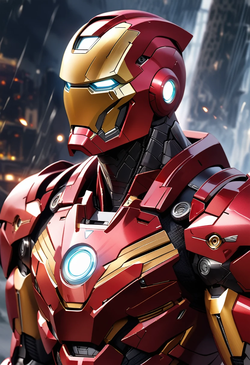 Iron Man is realistic, enlarged and clear, without too many complicated lines.   Mark 8 armor    