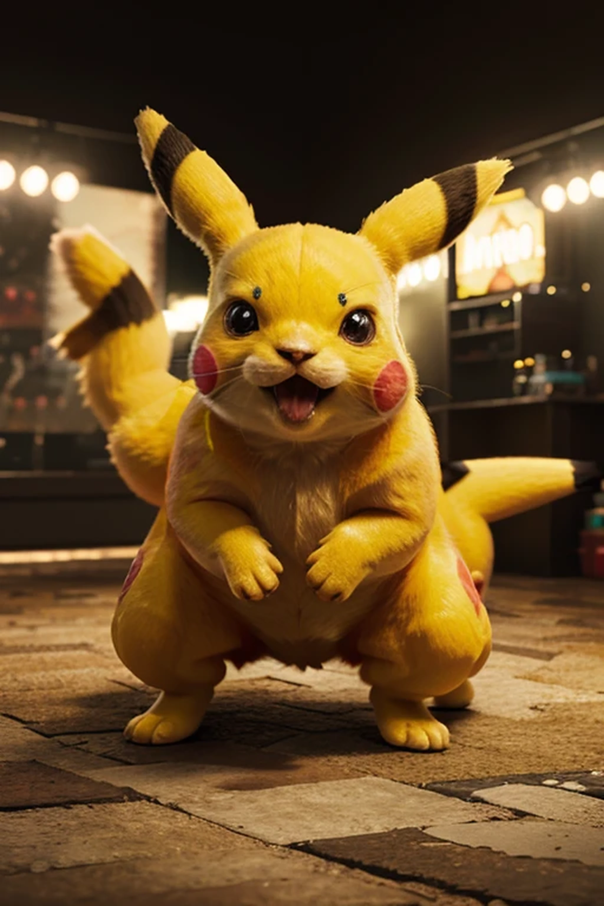 pikachu transforming into super mario, highly detailed, 3d render, hyperrealistic, ultra detailed, 4k, 8k, best quality, masterpiece, extremely detailed, photorealistic, vibrant colors, dynamic lighting, vivid colors, cinematic, award winning