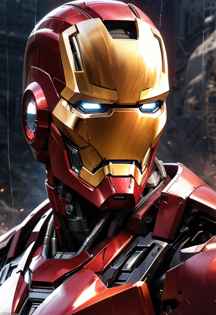 Iron Man is realistic, enlarged and clear, without too many complicated lines. Mark VIII Armor Reactor Clear