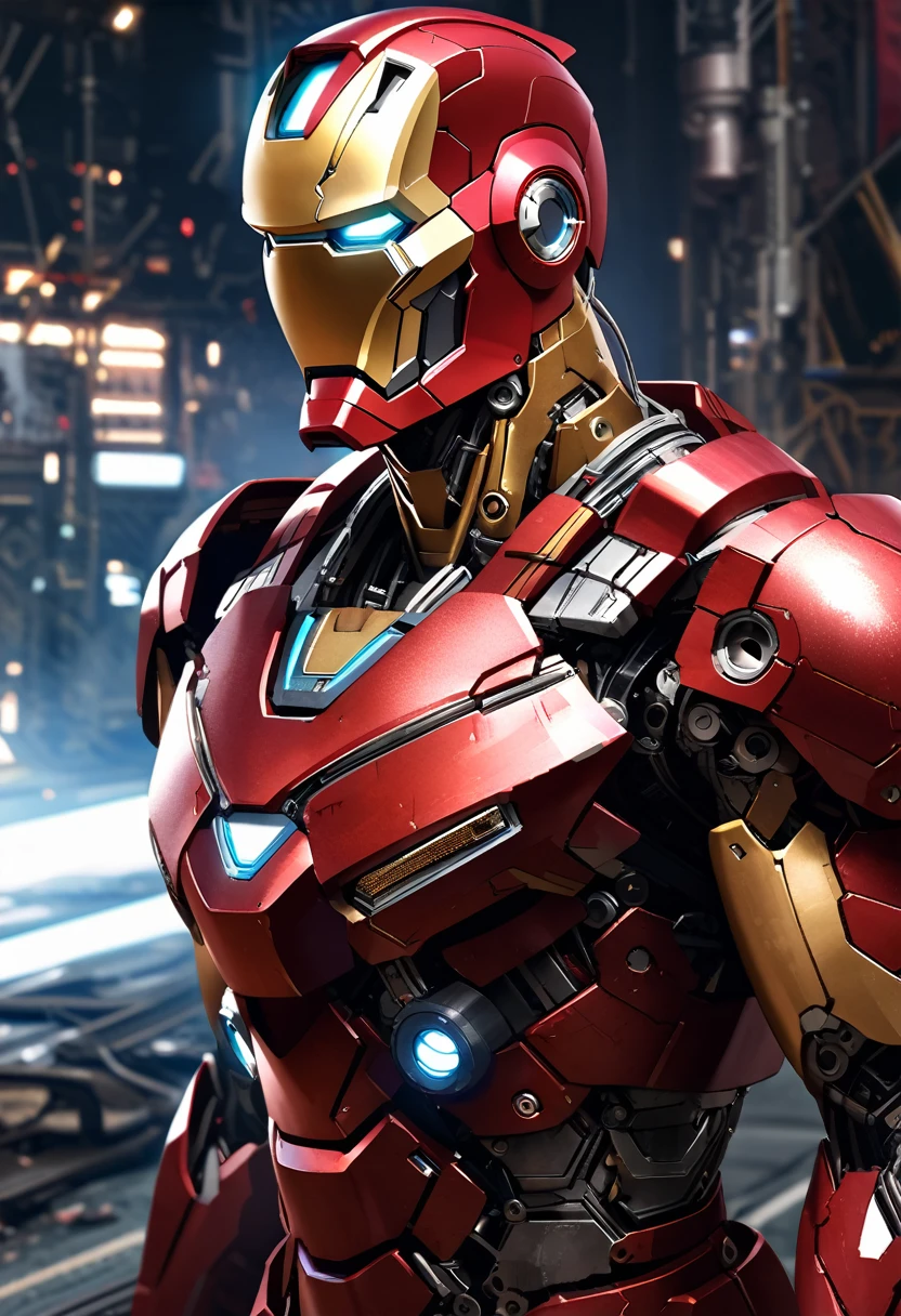 Iron Man is realistic, enlarged and clear, without too many complicated lines. Mark VIII Armor Reactor Clear