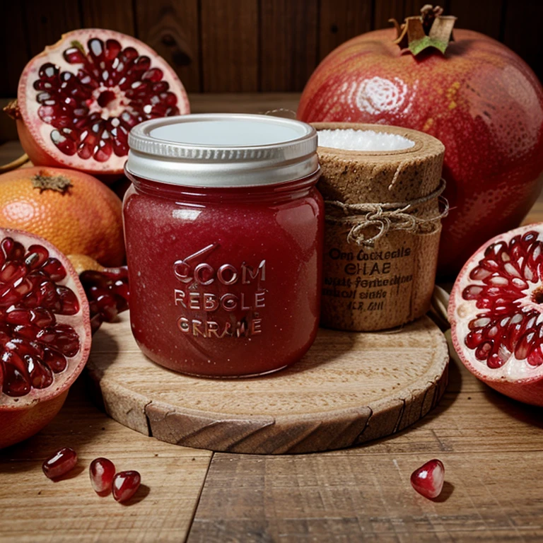  Natural exfoliating gel made from pomegranate and grapefruit 