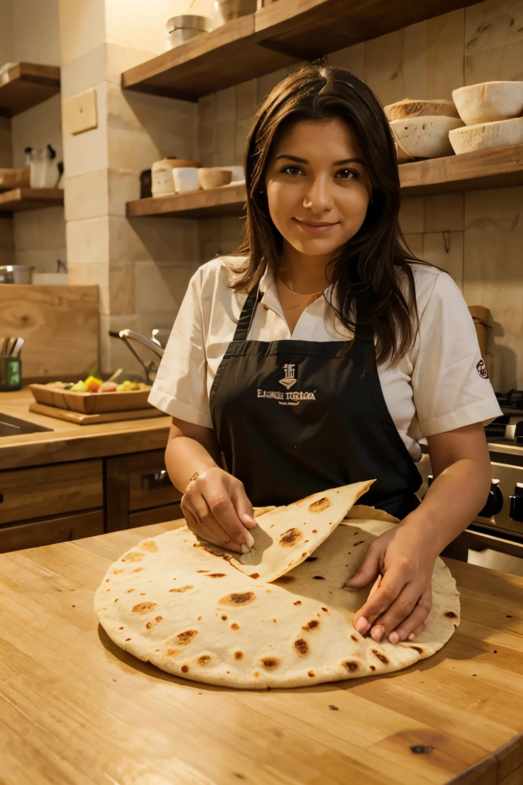 Logo donde salgan tortillas hechas a mano para una empresa de tortillas que se pueda dibujar