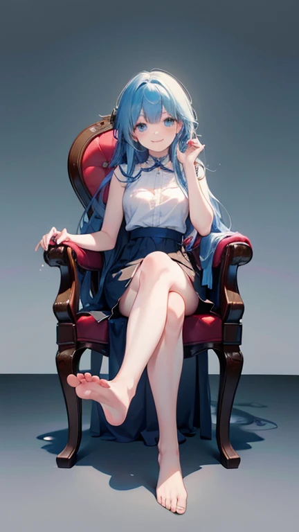 Masterpiece, a young beautiful girl, queen, royal, royal style, throne, golden throne, smiling, ultra detailed eyes, detailed iris, sparkle eyes, (multicolored eyes), (heterochromia), (messy hair:1.3), (red hair:1.3), (long ponytail:1.3), (hair over one eye:1.3), (wavy hair:1.1), looking at the camera, standing in front of a clump of roses, large breasts, huge breasts, perfect breasts, round breasts, (completely nude:1.3), nude, white sneakers. no pants, pantless, skirtless, bottomless, upper body, close up, flowers, tying hair, adjusting hair, sitting, (crossed legs:1.3), legs crossing, knees high, one knee up, bare legs, completely naked legs, slender legs, from below, from below view