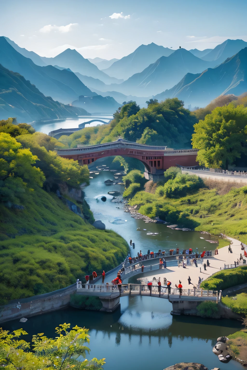 Landscape Painting - Mountains and Rivers、river、Waterfall ink painting - black and white or light color ink effect Classical architecture - pavilions and towers、palace、Great Wall Flower and Bird Painting - Plum, Orchid, Bamboo and Chrysanthemum、Lotus、Crane、Koi Traditional Festival - Chinese New Year、Lantern Festival、Mid-Autumn Festival scene cultural symbol - Dragon、phoenix、Tai Chi Pattern Calligraphy - Running Script、cursive、Peking opera masks in the styles of seal script and other styles - Peking opera characters&#39; masks Traditional costumes - Hanfu、cheongsam、Ancient Tang costume characters - 、Martial arts characters、Literati and Yashi