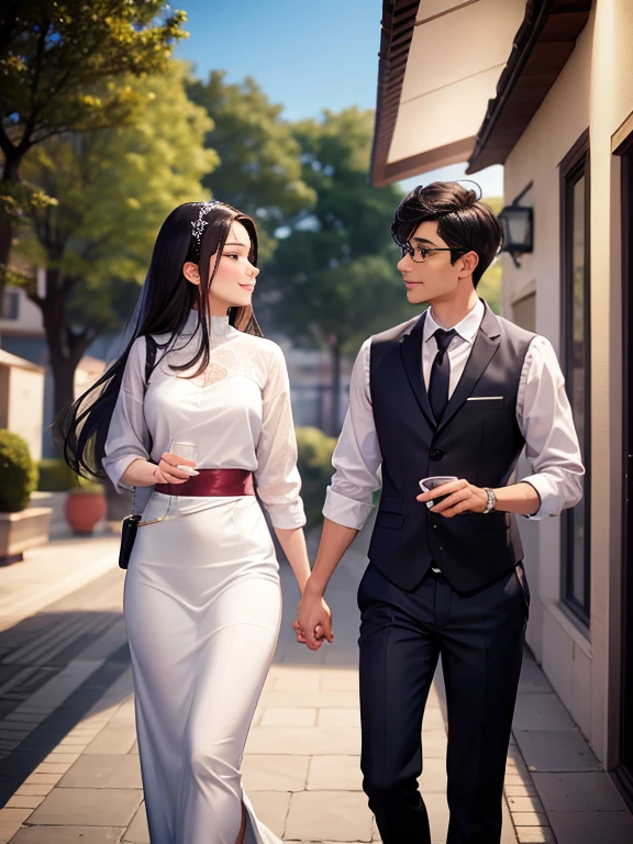 Cart a animation image Pema and Sona met during their hotel management course, a journey they embarked on together with dreams of managing a luxury resort someday. Their days were filled with learning about hospitality, late-night study sessions, and plans for a bright future.
