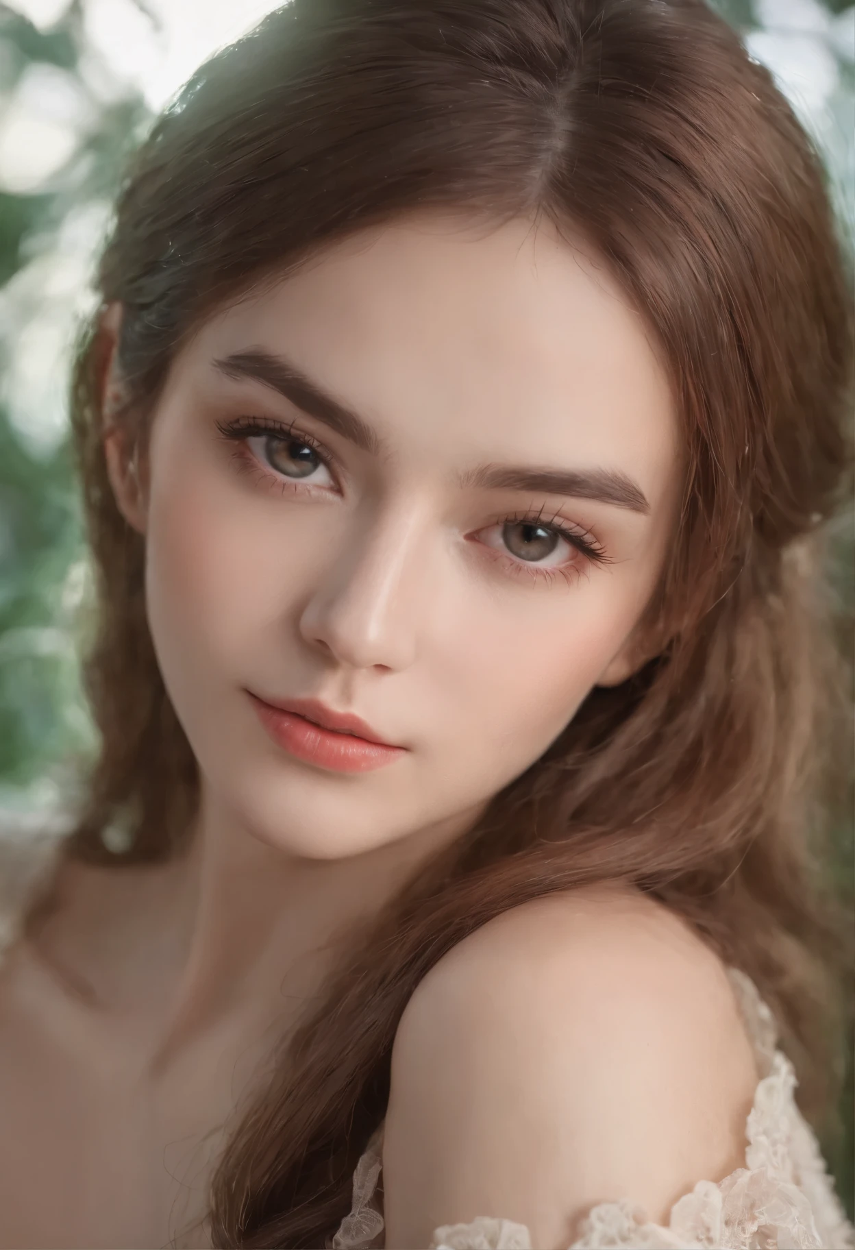 Leila, Genshin Impact, Selfie, Mood lighting, High resolution, Extremely detailed description, Beautiful and delicate eyes, Beautiful and delicate lips, Long eyelashes, Simple background, portrait, Intense shades. Leila (Genshin Impact)