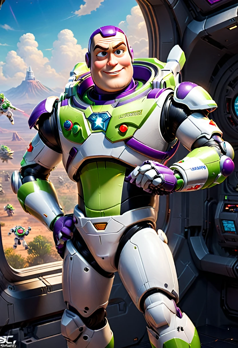 Buzz Lightyear, (masterpiece, best quality, Professional, perfect composition, very aesthetic, absurdres, ultra-detailed, intricate details:1.3)