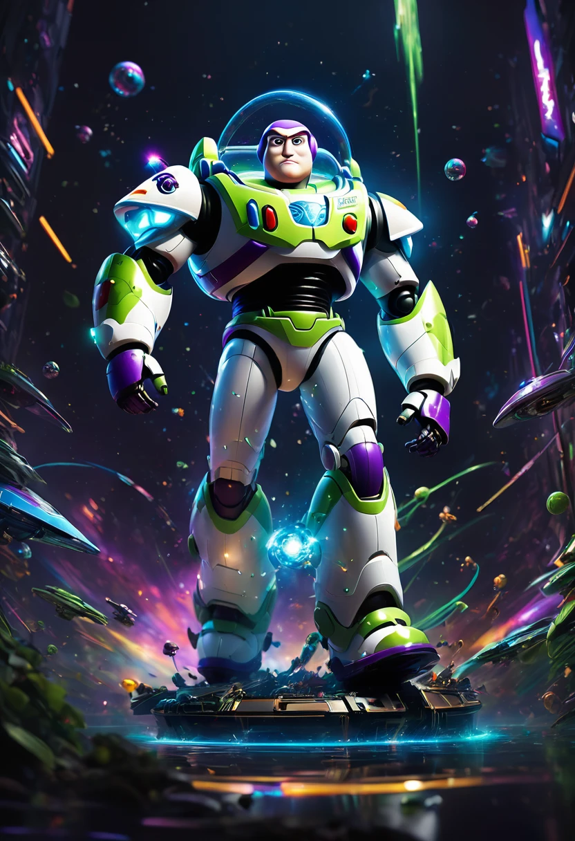 Buzz Lightyear, by Benedick Bana, best quality, masterpiece, very aesthetic, perfect composition, intricate details, ultra-detailed
