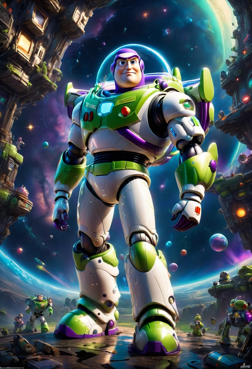 Buzz Lightyear, by Emmanuel Shiu, best quality, masterpiece, very aesthetic, perfect composition, intricate details, ultra-detailed