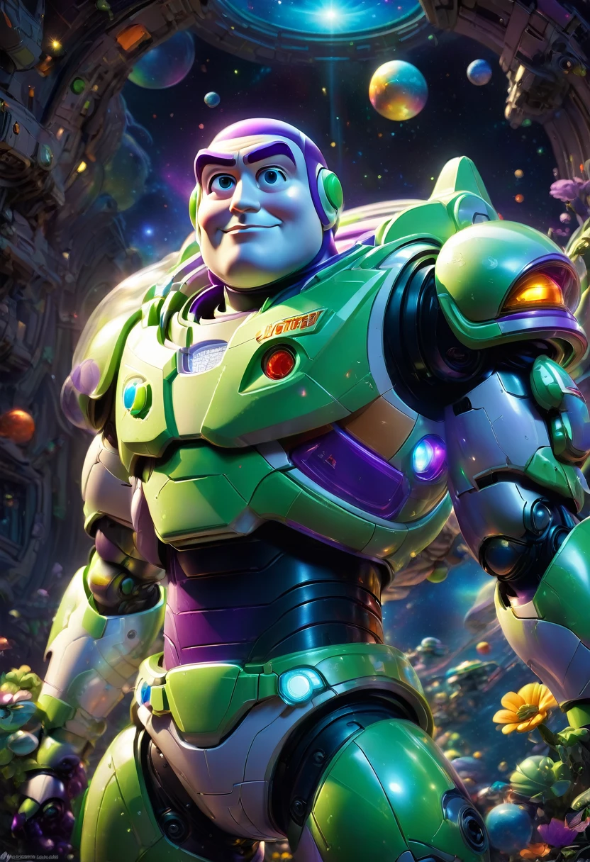 Buzz Lightyear, by Emmanuel Shiu, best quality, masterpiece, very aesthetic, perfect composition, intricate details, ultra-detailed