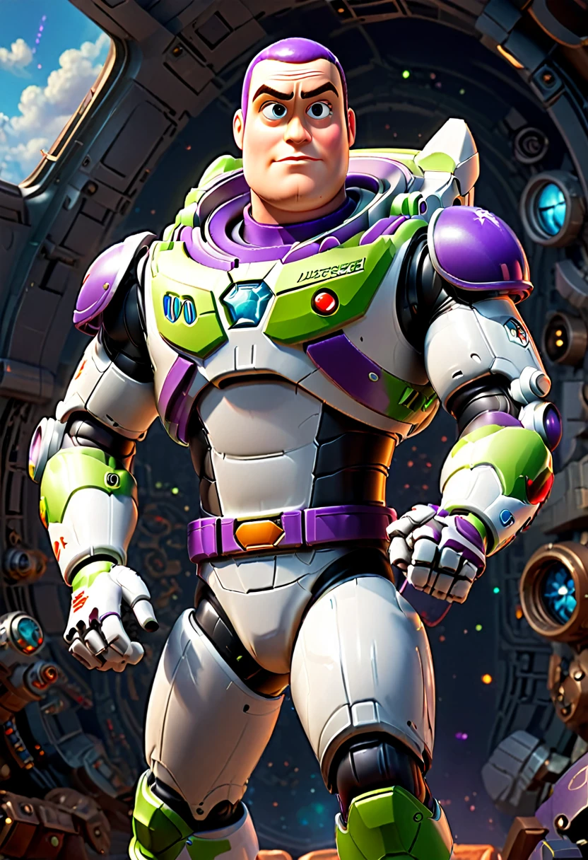 Buzz Lightyear, (masterpiece, best quality, Professional, perfect composition, very aesthetic, absurdres, ultra-detailed, intricate details:1.3)