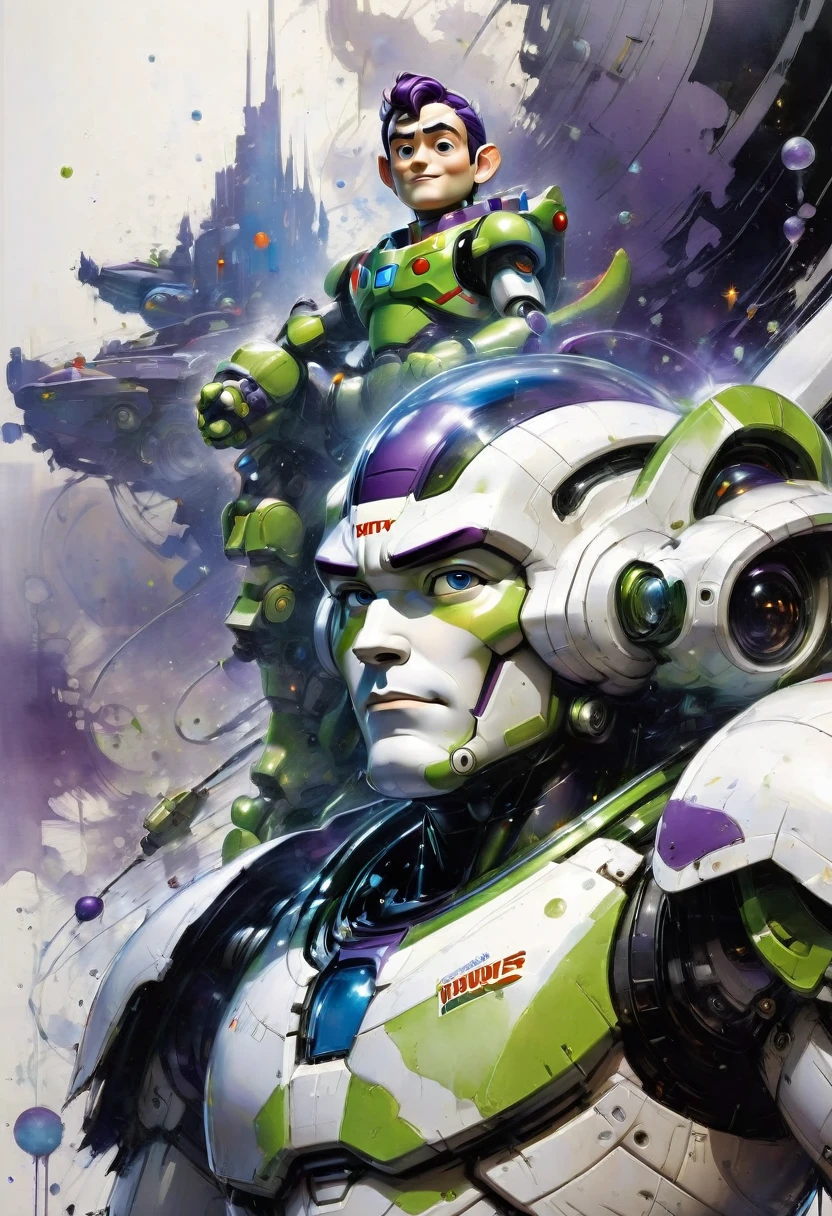 Buzz Lightyear, by Yoji Shinkawa, best quality, masterpiece, very aesthetic, perfect composition, intricate details, ultra-detailed