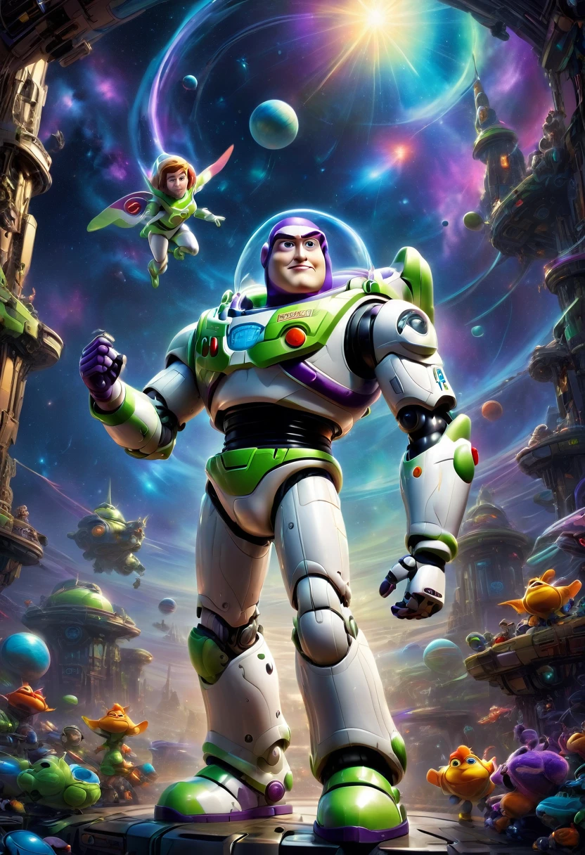 Buzz Lightyear, by Hal_Tenny, best quality, masterpiece, very aesthetic, perfect composition, intricate details, ultra-detailed