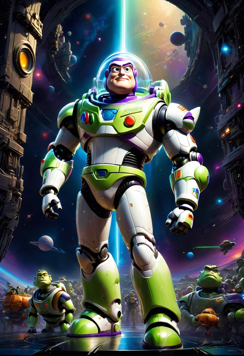 Buzz Lightyear, by Ralph McQuarrie, best quality, masterpiece, very aesthetic, perfect composition, intricate details, ultra-detailed