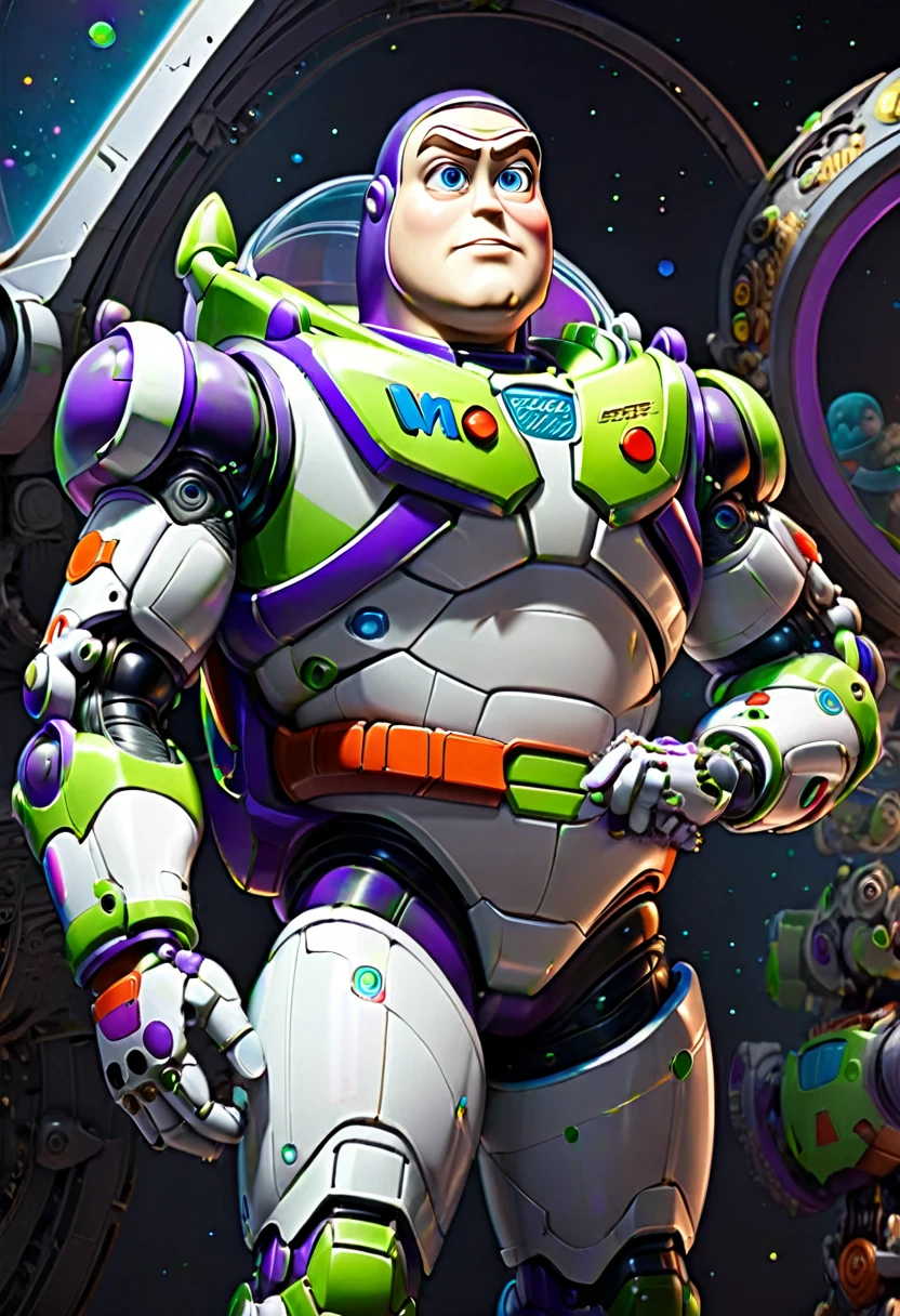 Buzz Lightyear, (masterpiece, best quality, Professional, perfect composition, very aesthetic, absurdres, ultra-detailed, intricate details:1.3)