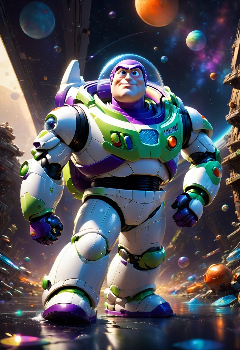 Buzz Lightyear, by Goro Fujita, best quality, masterpiece, very aesthetic, perfect composition, intricate details, ultra-detailed