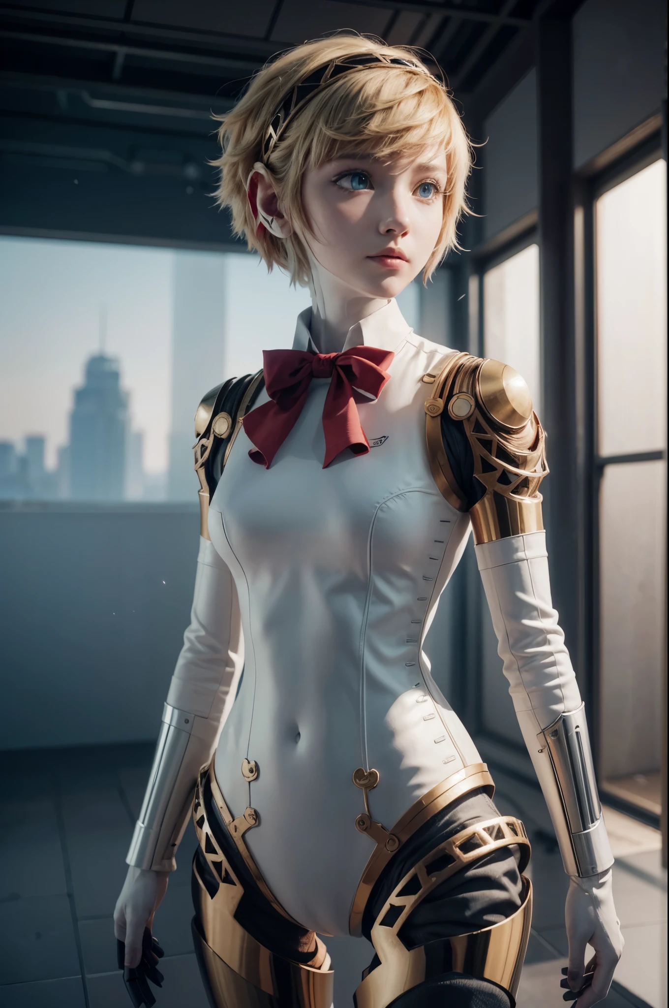 Aegis, persona, 1girl, master part, best quality, (muito detalhado CG unidade 8k wallpaperest quality), (better illustrationelhores Sombras), (particle effects). , 3d isometric, octane rendering, ray tracing, super detalhado, foco na bunda