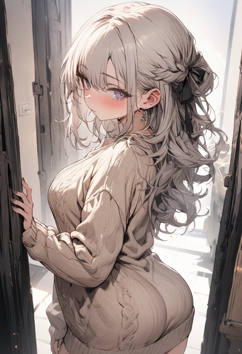 masterpiece, highest quality, so beautiful, Sweater dress