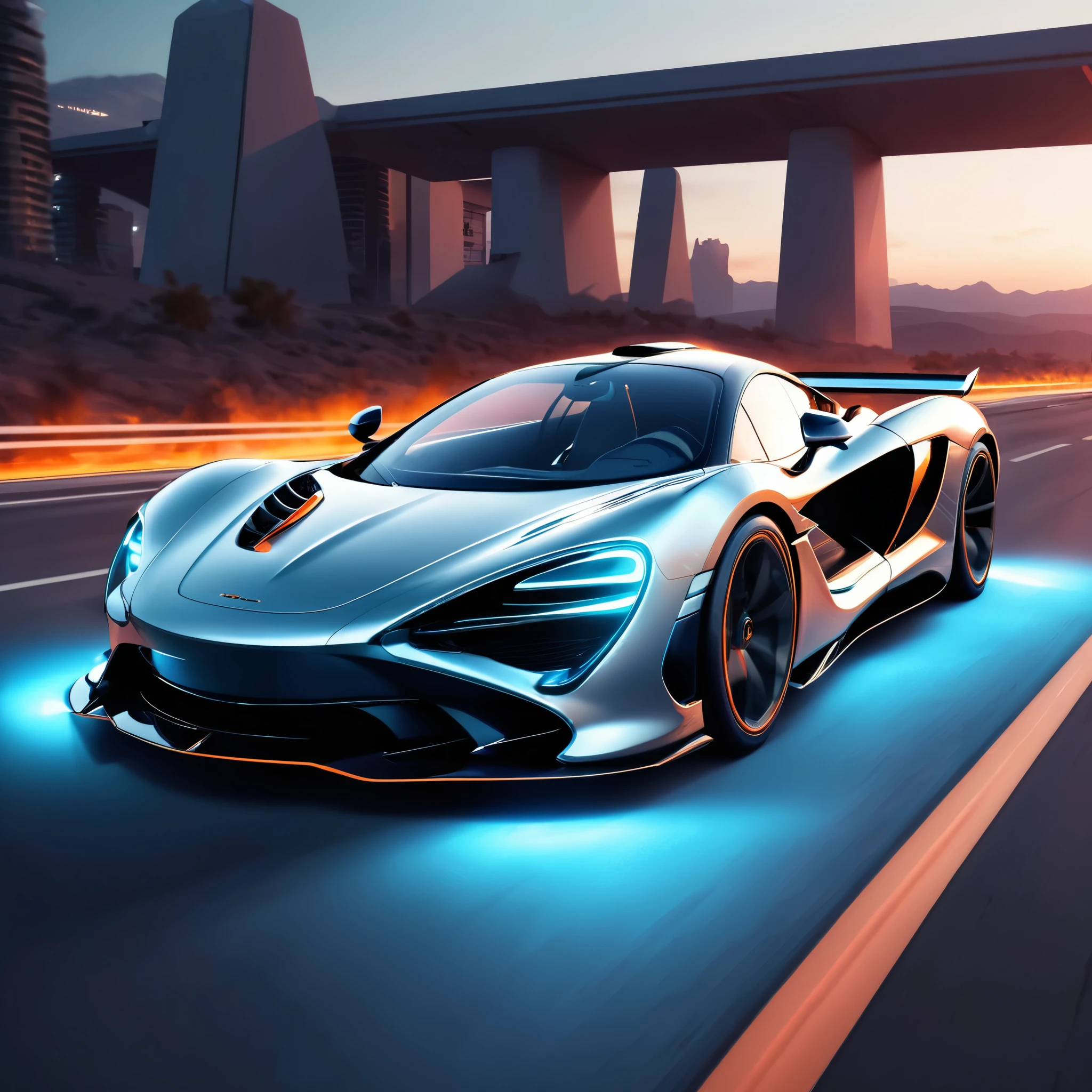 a futuristic car with glowing lights in front of it, hq artwork, secret society, by Hedi Xandt, inspired by Nikola Avramov, album art for a trance dj, mobile game, confidential documents, technocore, mclaren, half blueprint, heavy fire on the background, moloch
