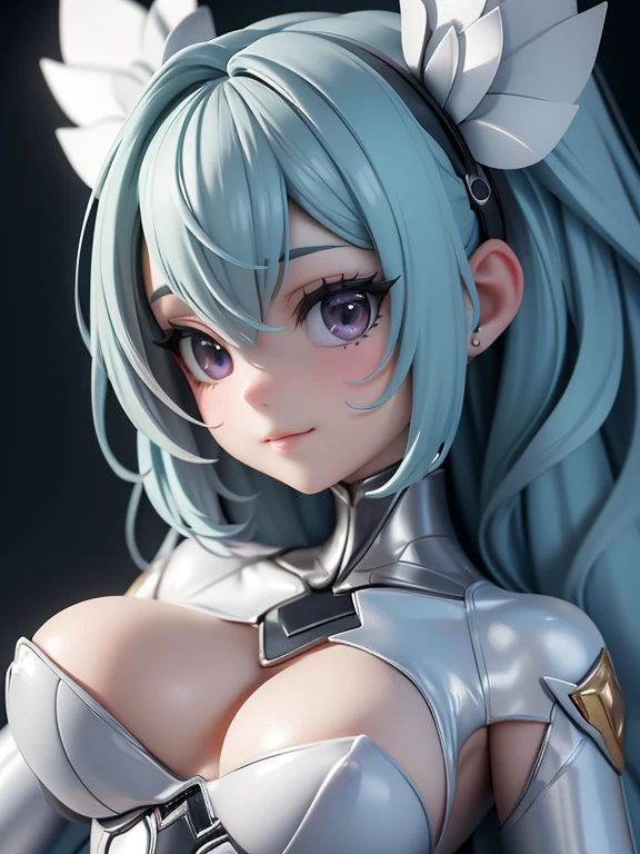 (ultra high res,photorealistic,realistic,best quality,photo-realistic), (8k, raw photo, best quality, masterpiece), ((nsfw)), (photon mapping, radiosity, physically-based rendering,automatic white balance), technological sense, best quality, masterpiece, illustration,CG ,unity ,wallpaper, official art, Amazing, finely detail, an extremely delicate and beautiful,extremely detailed, highly detailed, sharp focus,rich background,blurry background, (real person,photograph), (((high detailed skin,visible pores))), (((face close-up))), ((small breasts)), This cute alien female has large, almond-shaped black eyes that seem to sparkle with curiosity and intelligence. Her skin is a soft, pale shade of lavender, and is completely smooth to the touch. Her hair is a bright shade of green and falls in soft, loose waves down to her waist. She has a small, delicate nose and full, plush lips that curve into a friendly smile. Her ears are slightly pointed and sit high on her head, giving her an otherworldly appearance. She wears a simple, form-fitting suit that seems to be made out of a metallic material, and it gleams softly in the light. Overall, she exudes a friendly and approachable vibe, and her alien features only serve to make her all the more intriguing.