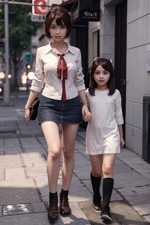 Anime mother daughter  animation 3d