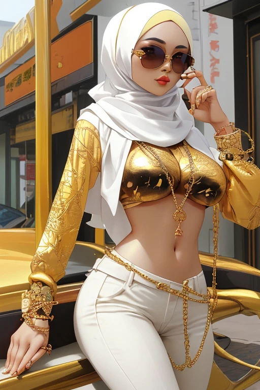 Malaysia from hijab women naked chain gold ring sunglasses 