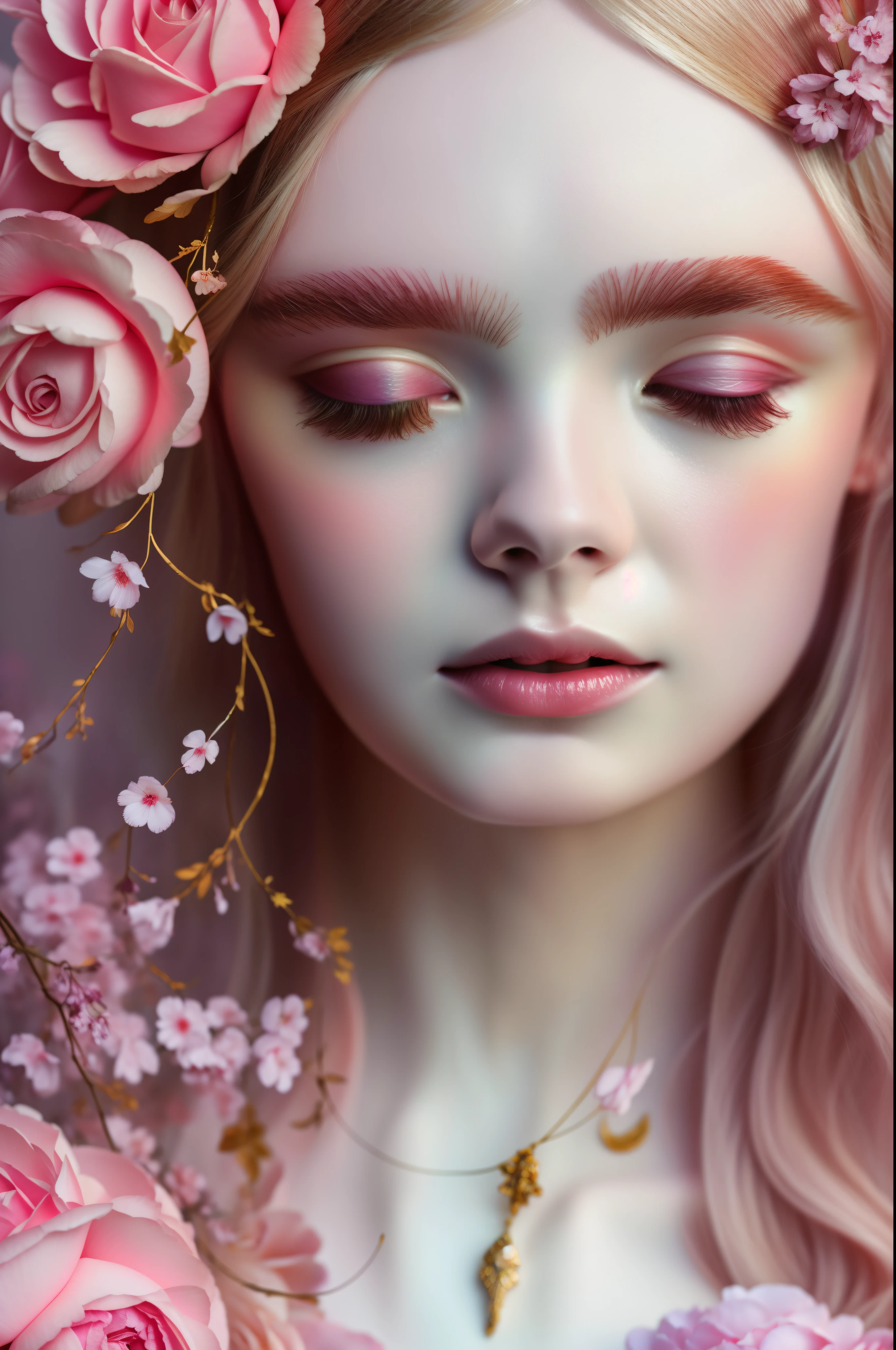 "Imagine an artwork that imagines Elle Fanning as a mythical figure from ancient mythology. Imagine her immersed in otherworldly sights, Surrounded by elements inspired by myths and legends. Imagine Elle Fanning with graceful qualities, probably decorated with symbols and artifacts representing the mythical world. Set the scene against a backdrop that blends both fantasy and reality, Capturing the fascinating essence of mythology. Using a soft and seductive color palette、conveys the dreamlike nature of this mythological depiction。. The final image is、It's sure to be a captivating blend of Elle Fanning's elegance and the timeless charm of a mythical tale。, Create visual stories that transcend the boundaries of reality."