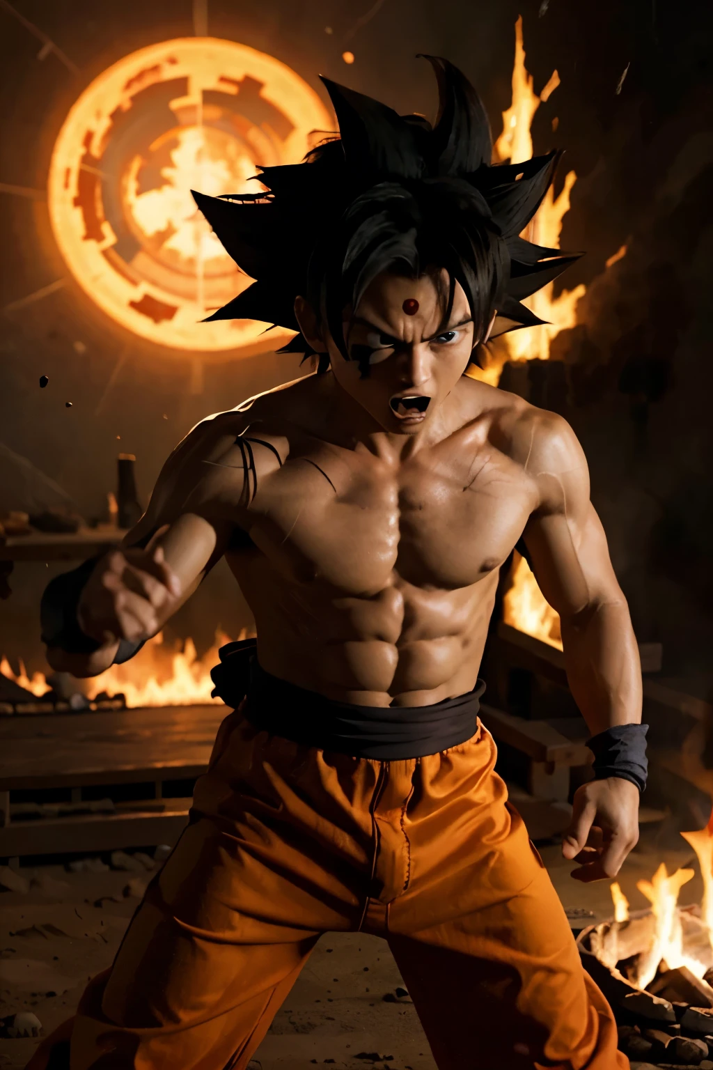 Goku ultrainstinto peleando contra luffy gear 5