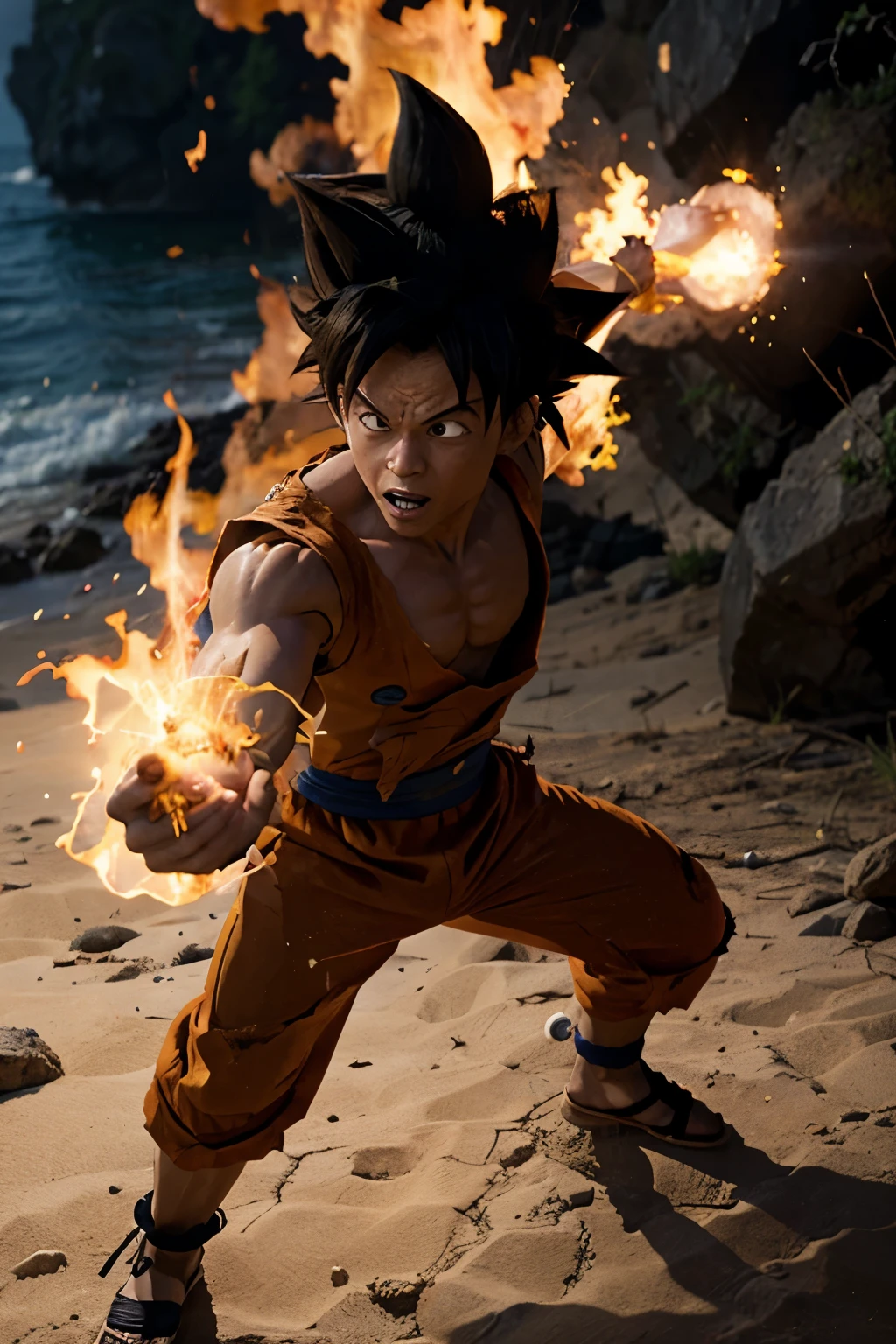 Goku contra luffy gear 5