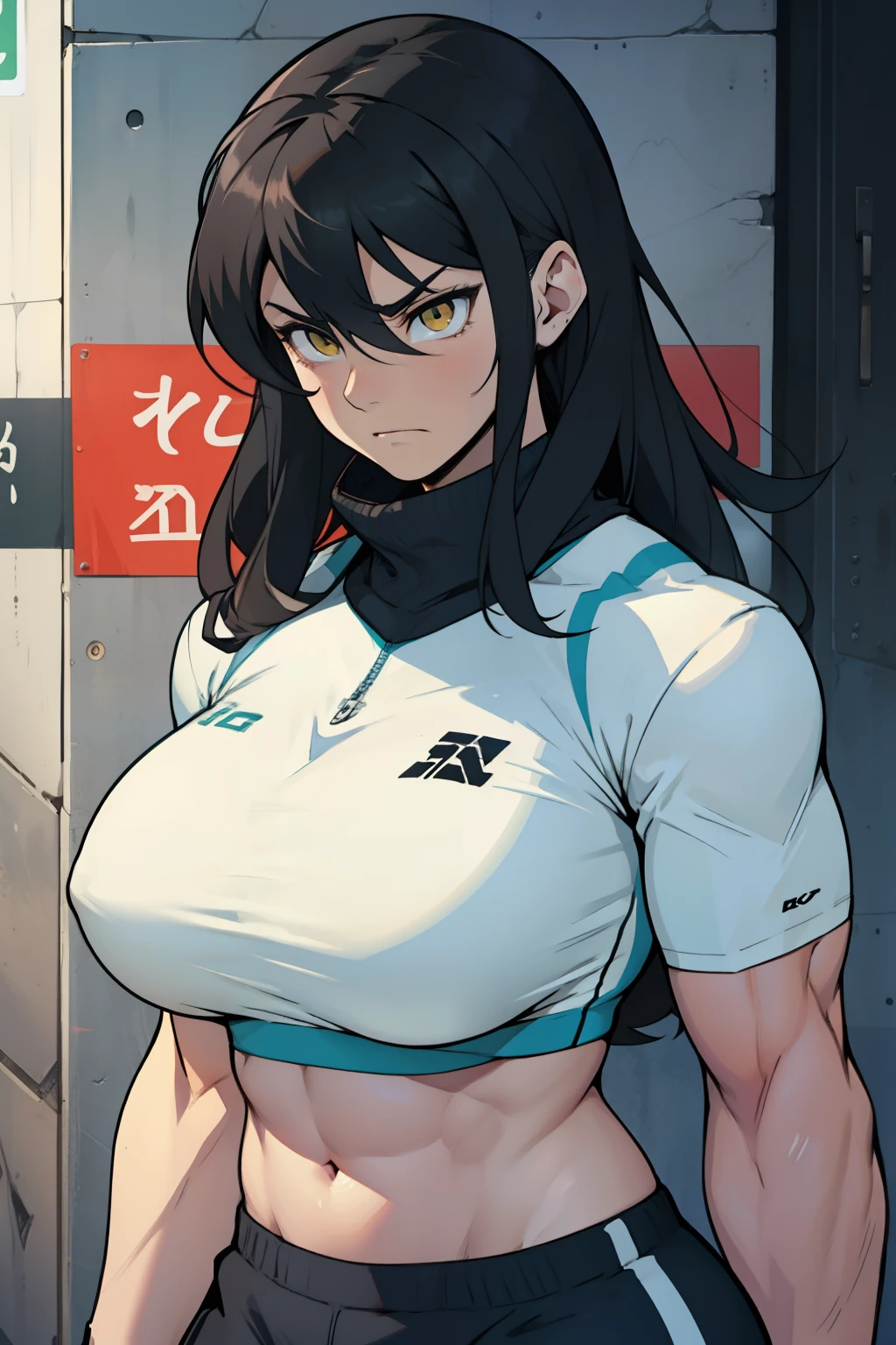 massive breasts massive breasts massive breasts athletic athletic athletic thick thick thick massive breasts massive breasts massive breasts athletic athletic athletic thick thick thick black hair yellow eyes pale skin female sad frown