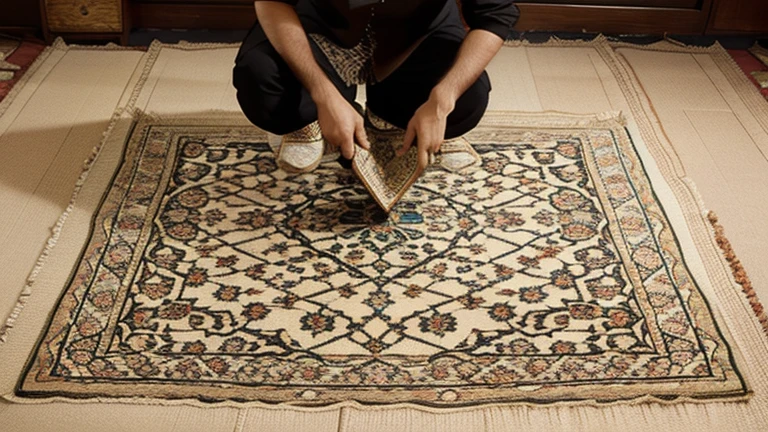 Designing
Pattern Creation: The process begins with the creation of the carpet design, which is often inspired by nature, Mughal motifs, and traditional Persian designs. This is done by a Naqash (designer) on graph paper, where each square represents a knot.