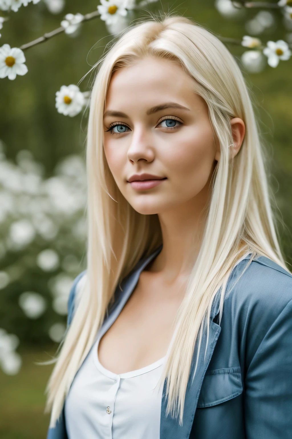 4K high quality, holland girl, blond hair, almond blue eyes
