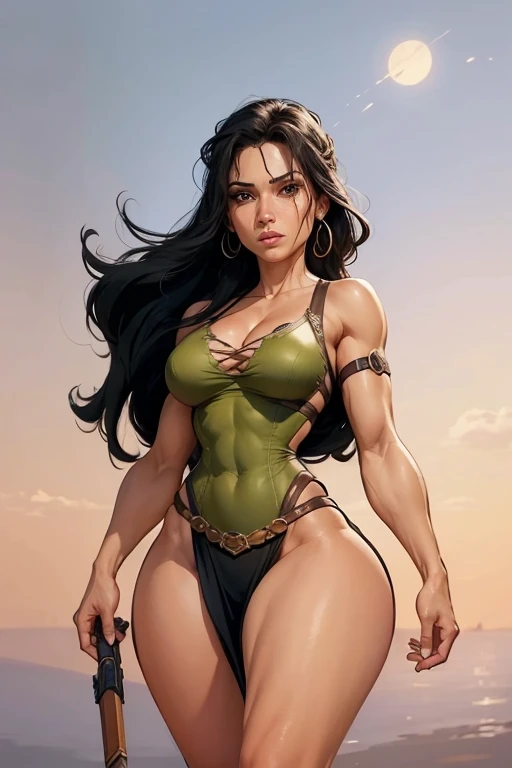 sexytoon, 8k, desenho de uma mulher com um vestido preto e seios grandes, suor muscular lara croft, estilo de arte dos desenhos animados, estilo de fluxo aeon, cel - estilo de arte sombreado, lara croft como mulher aranha, in a mixed style of æon flow, fanart da coelhinha lola, Cel sombreado!!!, arte digital dos desenhos animados, inspired by José Comas Quesada, clean Cel sombreado