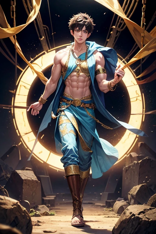 Maitreya Bodhisattva fantasy painting clothing Japanese style man