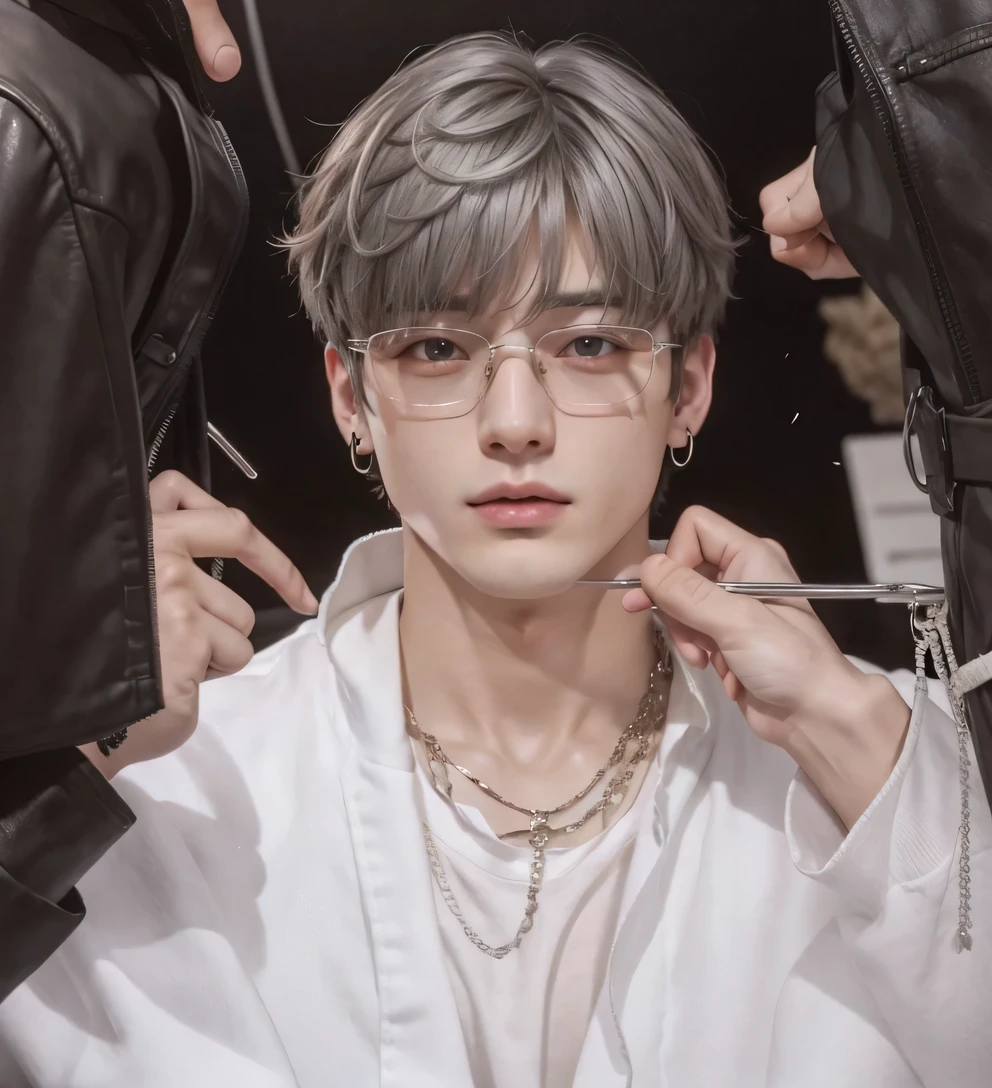 Jungkook , white hair