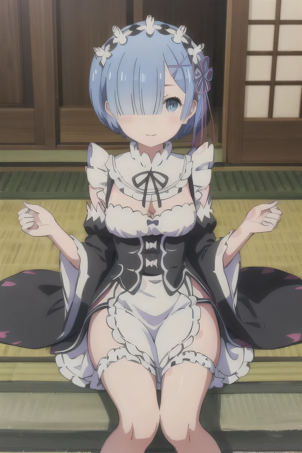 (((pixel-perfect, detail-perfect))), solo, 1girl,  rem, roswaal mansion maid uniform, maid headdress, looking at viewer, smile (Rem:Re:Zero) (Watercolor style:1.4), (Muted Tone:1.3), Delicate, Detail, Masterpiece, (colorful)illustration
(best quality:1.2), intricate details, newest, edo, cat, darknight, midnight, Fantasy world, high leg kimono, attractive, shoulders, thighs, Living kimono, talking with kimono, moving kimono, discussion heated, fun, several cats in kimono at my feet, view from above, close up, Calm soothing look, Warm happy reassuring smile, dynamic angle, dynamic pose, close up, Artistic masterpieces that will go down in history