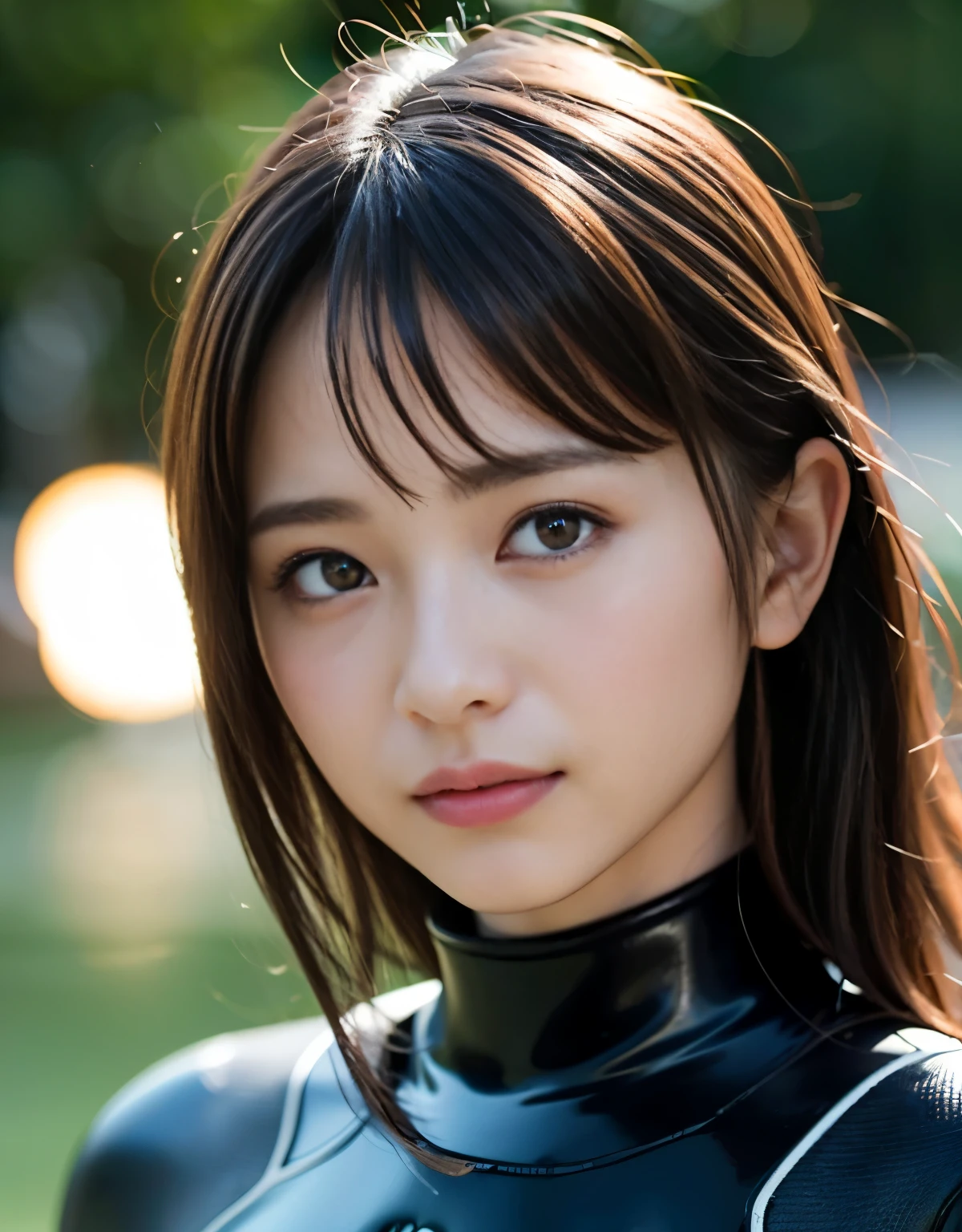 (1 girl)、highest quality、masterpiece、超A high resolution、(Photorealistic:1.4)、RAW Photos、1 girl、(Wearing a shiny wetsuit)、Female scuba diver、Long sleeve、Diving Gloves、Portraiture、Close-up、Shadow、Octane Rendering、8k、Ultra Sharp、Metal、Intricate decorative details、Onboard Details、Very intricate detail、Realistic Light、(Mysterious look)、Shining Eyes、To the camera、Small LED
