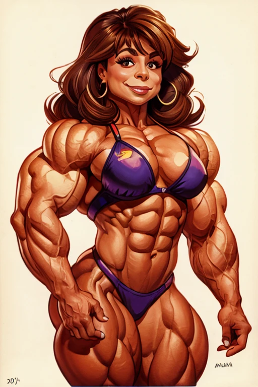 Paula Abdul as a muscle woman