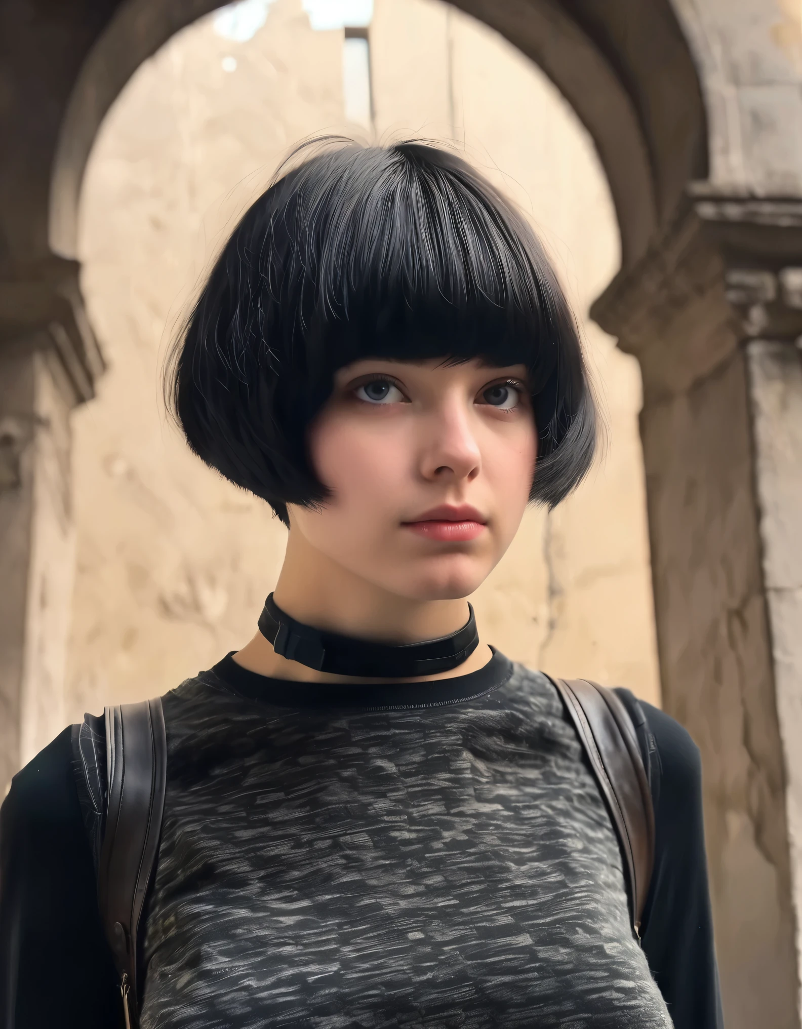 (best quality,ultra high resolution, highres,masterpiece:1.2),surrealism,beautiful sensual female,20-year-old ((short hair))