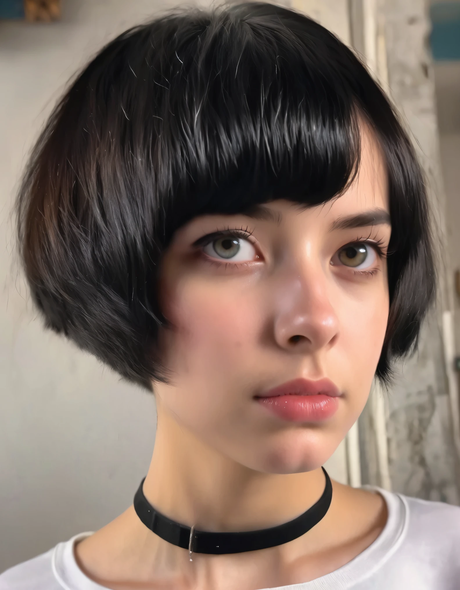 (best quality,ultra high resolution, highres,masterpiece:1.2),surrealism,beautiful sensual female,20-year-old ((short hair))