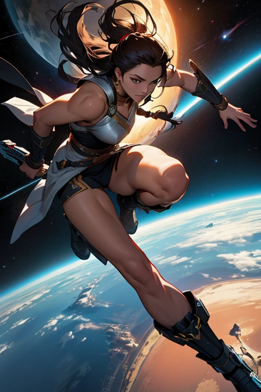 As belas, selvagens, dynamic and sensual warriors defending space