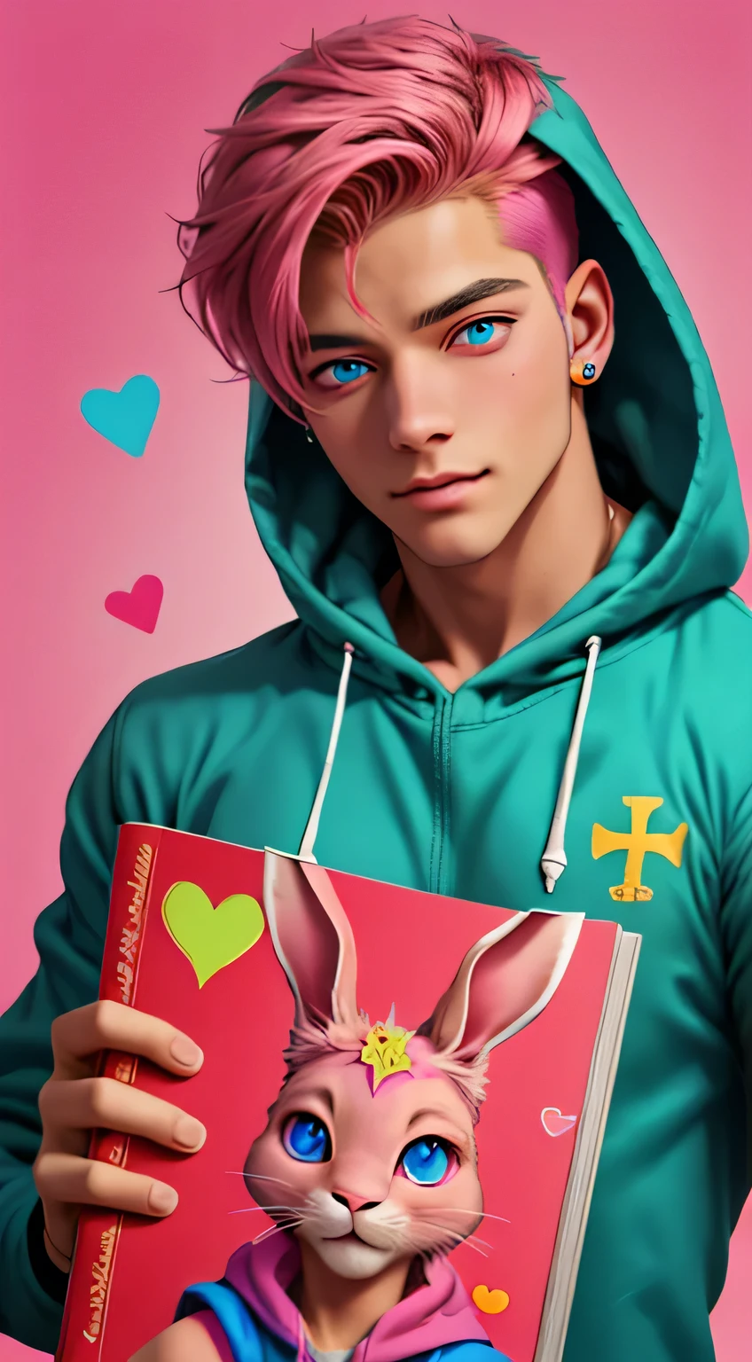 Portraits,{heart effects},{Vivid Color},Pink background, multiple monochromatic colors,Wind,looking at viewer,pretty,{{Pink hospital room}}, {bandages},{pop syringe},short hair,Vivid Color,Beautiful, detailed eyes, jewel-like eyes, colorful eyes, sparkling eyes,{{{Youth}}},Good looking guy,{{{boy}}},{Top quality},{{Colorful mass pills}},{{{colorful mass capsule pills}}},moe sleeves,hoodie,hairpin,rabbit,pink effect,purple cross,pink heart,stuffed cat,pink hair,top quality,CG,High Resolution,Illustration,Beautiful detailed eyes,looking at viewer,finely drawn, {Art Book}, {{Vivid Color}},Long lashes, lots of lashes,{{Face close-up}},leaning to the side,{{{Male}}},mysterious,night,{young men},{{adult men}},{{{sanpaku eyes}}}, {{{scornful eyes}}},{{{He's handsome}}}, {{Beautiful young man}},{{{{Good looking guy}}}}, Colorful, Beautiful, detailed eyes, jewel-like eyes,colorful eyes, sparkling eyes,{{{{{boy}}}}},Wind,{1boy},{1 person}