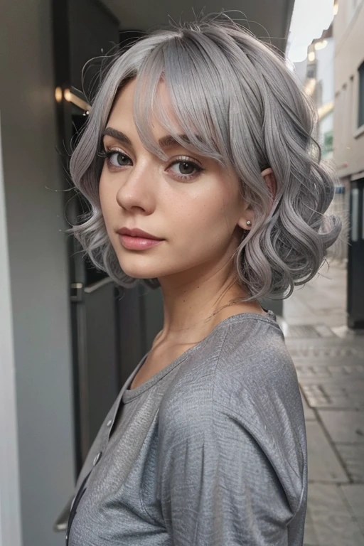 gray platinum hair color woman gray platinum hair color short curly