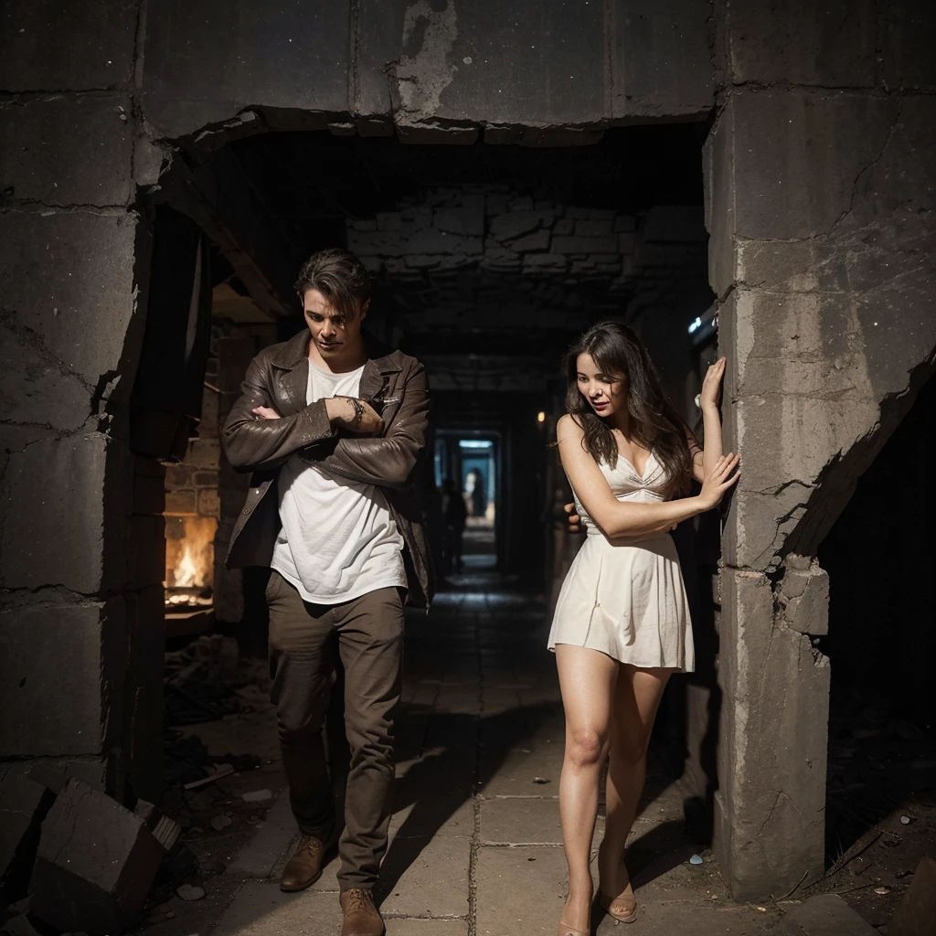 Based on this story : Their connection was immediate and profound, as if two halves of a broken whole had finally come together. But happiness, it seemed, was not to be their destiny. A cruel twist of fate, a curse from the heavens, claimed her life, leaving the man in a chasm of despair.