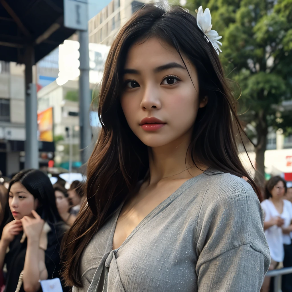 (Highly detailed body、Highly detailed face、highest quality:1.2)、woman、Looking at the audience、Medium Shot、