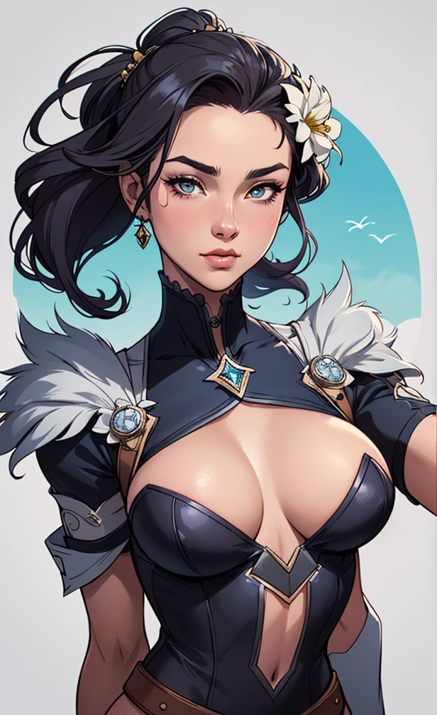 Personagem mulher estilo atompunk Fiona rainha Anna de Arendelle com marcas de guerras Imagem de desenho animado de uma mulher .Ilustra??o estilo desenho animado, estilo de arte dos desenhos animados, estilo de arte dos desenhos animados, digital illustration style, estilo atompunk design de personagens altamente detalhado, arte digital detalhada coragem, Forest fan art, Design de personagens de retrato, beautiful digital illustration, retrato de alta qualidade, Arte em quadrinhos, mulher jovem cabelo com transas lindas . Queen Anna of ArendelleBeautiful lined eyes Medium large bust and wonderful sexy clothes. image expression of sexual desire from waist to head illustration Queen Anne of Arendelle atompunk style Fallout 4 style pose a close-up of a woman with a flower in her hair, obras de arte no estilo de guweiz, extremely detailed digite germe, digite germe. alto detalhe, style digite germe, digite germe. anime illustration, digite germe portrait, modelo uniforme | digite germe, digite germe and rossdraws playboy 