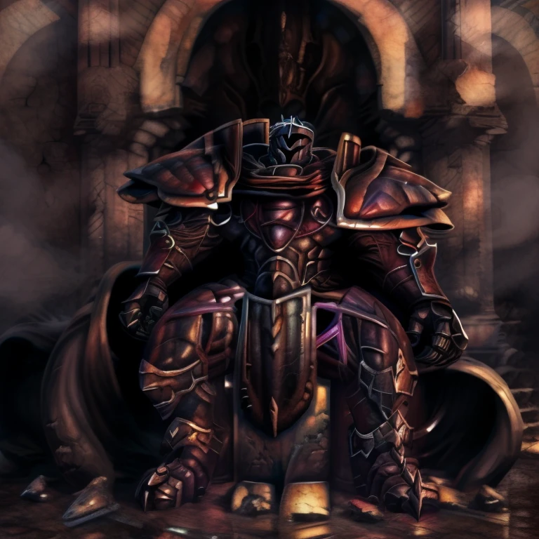 (masterpiece, best quality, detailed:1.5) (Pokémon) (LUCARIO:1) (gigantic muscles:1.2), (nj5furry:1.5), detailed full body, a knight's mechanical armor, glowing wide and heavy armor, wears full body armor. massive muscles, huge pecs, chiseled abs, huge pectorals, exaggeratedly huge muscles. wearing a cloak. unusually developed muscular body big muscle, pecs, triceps, traps, waist narrow, unusually developed muscular body, Dark knight, BlackKnight_fe, The claws are sharp, Sharp teeth, He wears a black cloak on his back. sitting on the throne