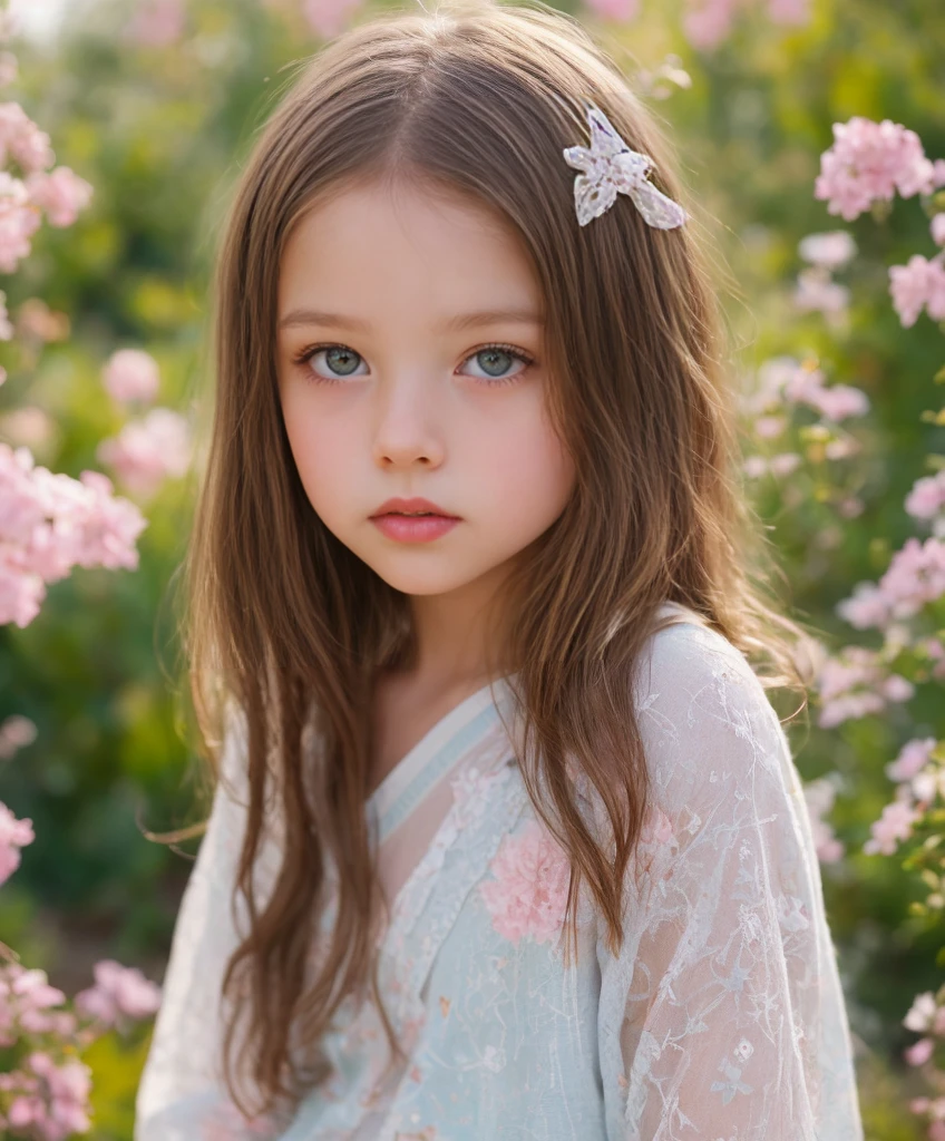 Cinematic Photo:1.3) of (Realistic:1.3),(Cosy:1.3) beautiful 12 year old girl, (intricate cute brown hair), highly detailed skin textures, lifelike skin texture, looking intimately directly at camera, (looking at viewer), pouting lips, Pastel, glitter, dramatic, dreamy, pastel flower garden, elegant, Whimsical, Delicate, Highly detailed, Intricate, UHD digital photo, Fantasy theme, white underwear, Fantasy concept art, glamour girl, beautiful young girl, perfect body, highly detailed full body shot, dreamy, pastel, Watercolor, Whimsical, Delicate, detailed hair ribbon, Highly detailed texture, life like texture, digital painting,Highly Detailed photograph,(Art Deco:1.3),(Photorealism:1.3),(Classical Realism:1.3),(Fujifilm Superia:1.3),naturalism, golden hour light