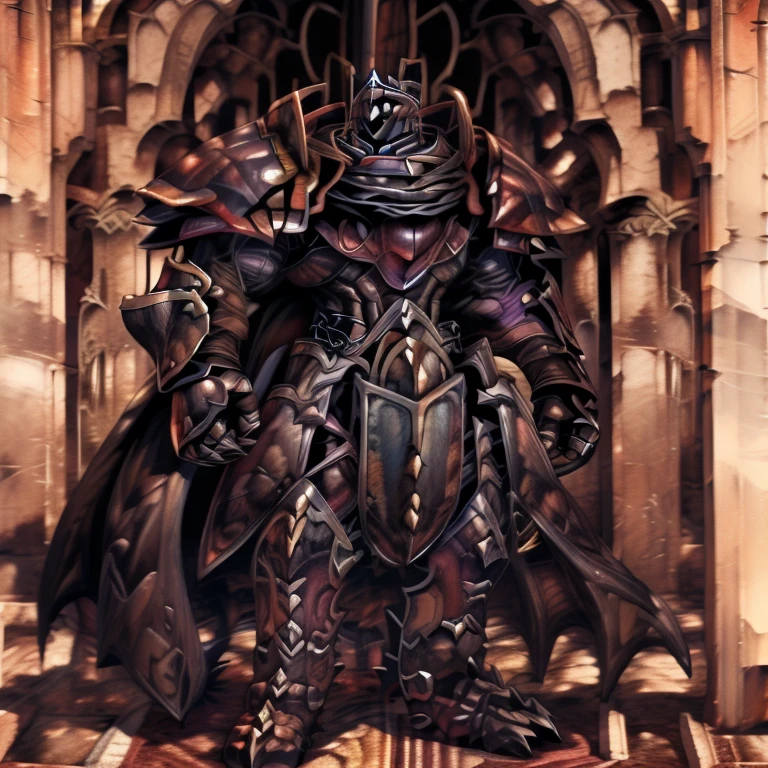 (masterpiece, best quality, detailed:1.2) (Pokémon) LUCARIO, detailed full body, a knight's mechanical armor, glowing wide and heavy armor, wears full body armor. massive muscles, huge pecs, chiseled abs, huge pectorals, exaggeratedly huge muscles. wearing a cloak. unusually developed muscular body big muscle, pecs, triceps, traps, waist narrow, unusually developed muscular body, Dark knight, BlackKnight_fe, The claws are sharp, Sharp teeth, He wears a black cloak on his back. giant